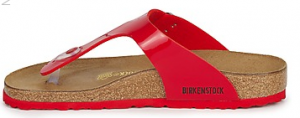 Birkenstock sandal med knald på farverne