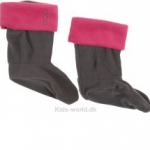 Lune sokker til gummistøvlerne - pink kant
